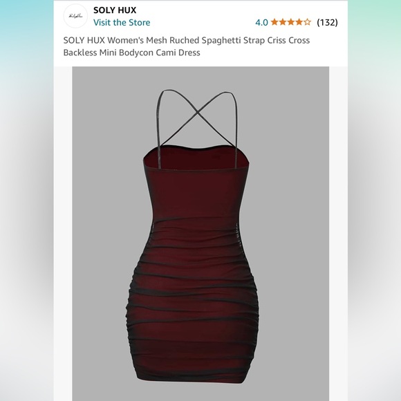 ♥️Worn ONCE, black and red body con dress!♥️ - Picture 2 of 6